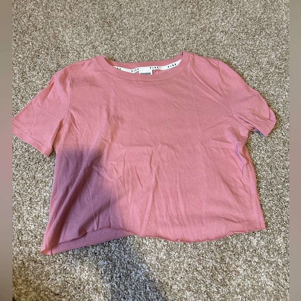 Pink Cropped T-Shirt